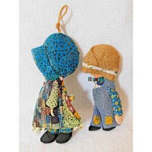 Vintage Holly Hobbie American Greeting Paper Fabric Christmas Ornament